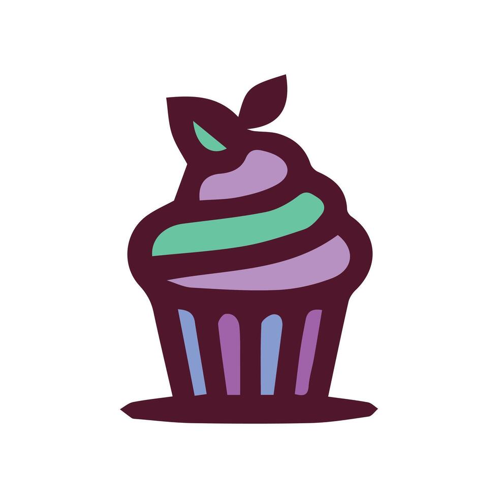 Cake Illustration Icon vector