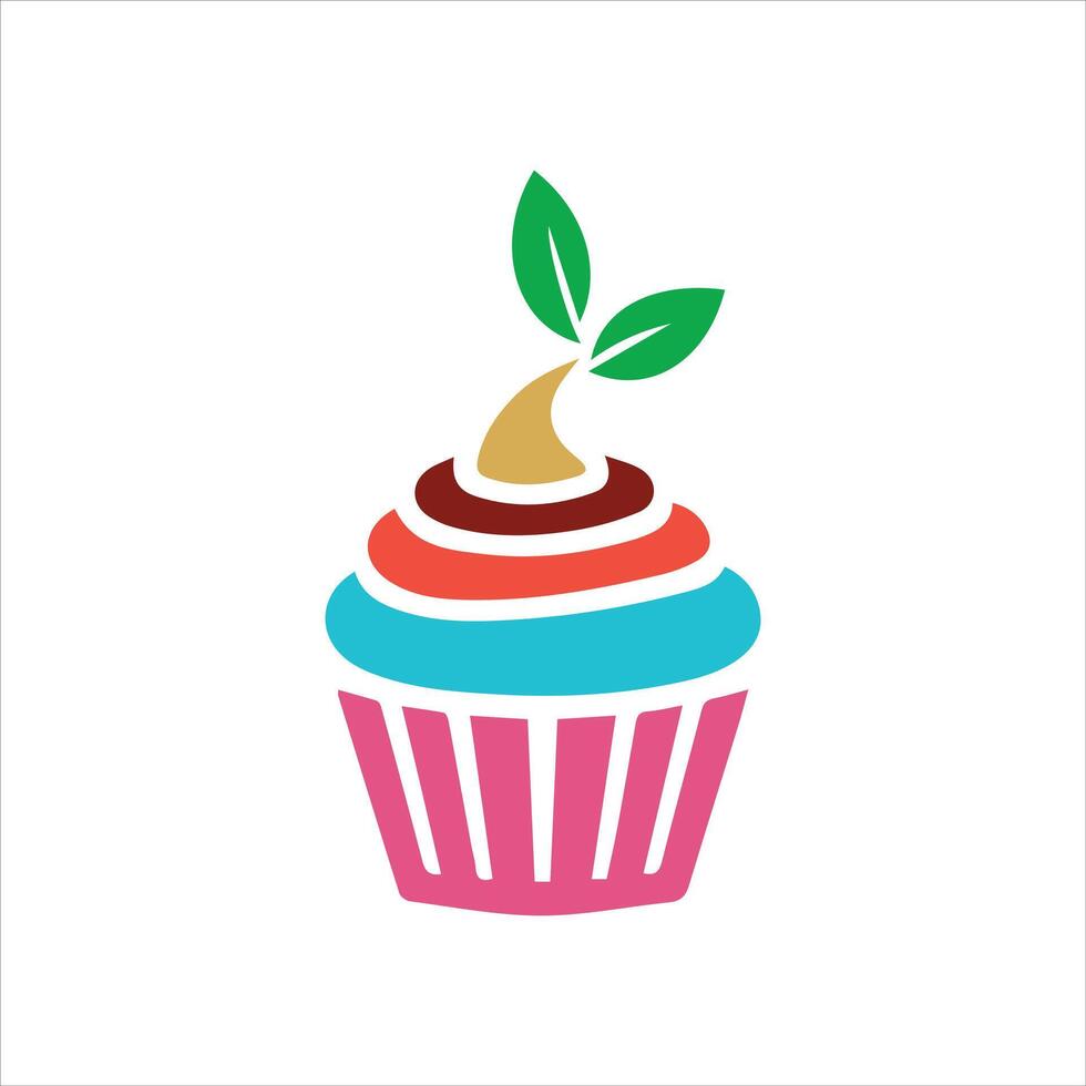 Cake Illustration Icon vector