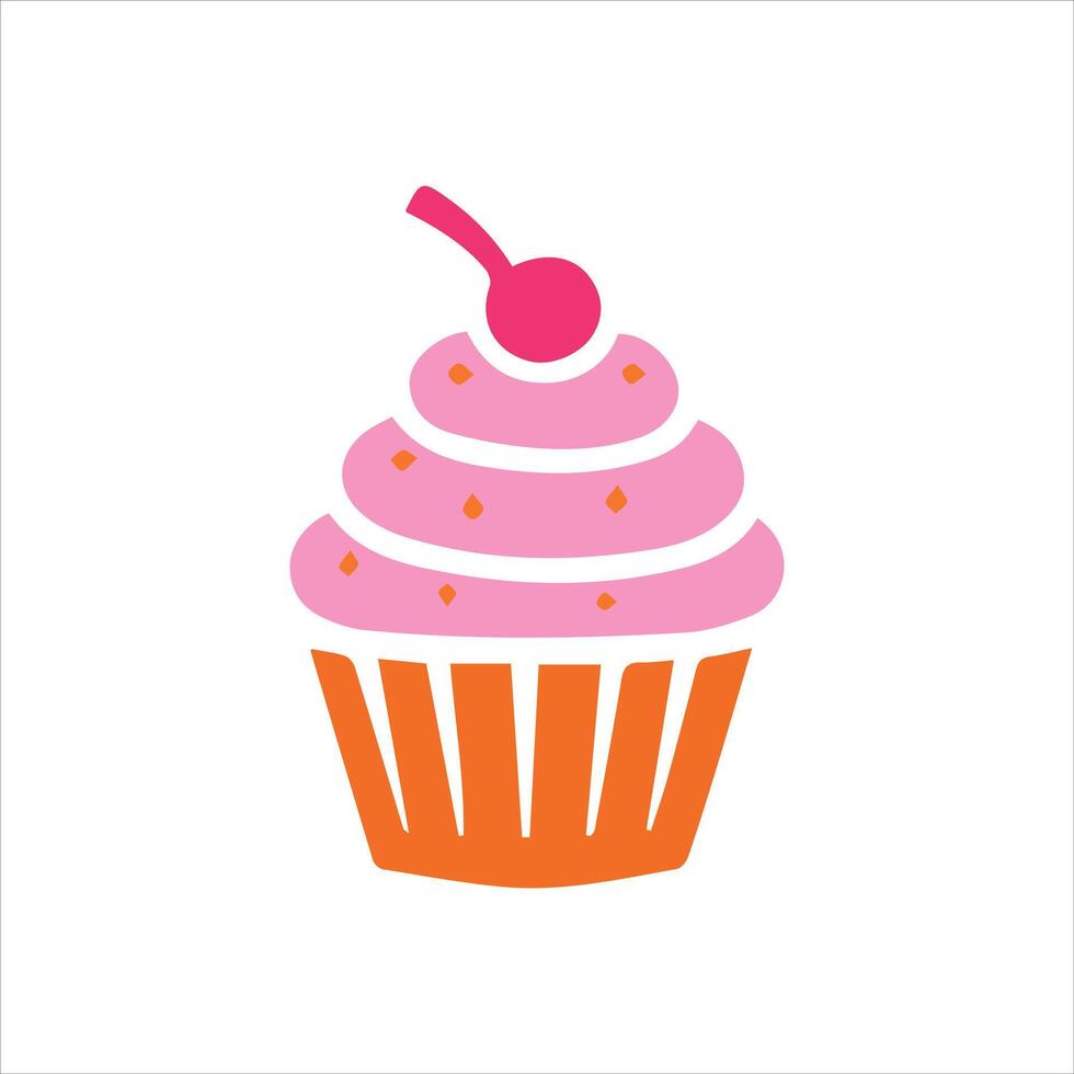 Cake Illustration Icon vector