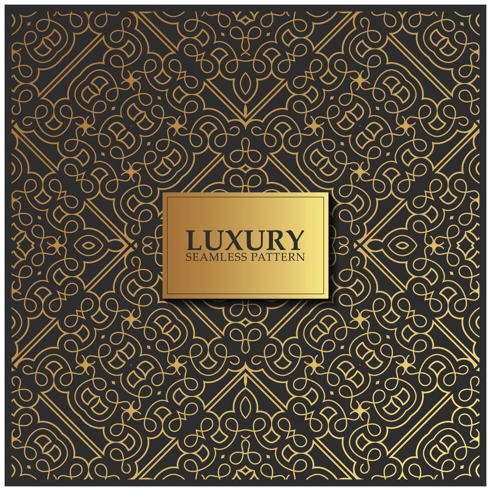 luxury dark seamless pattern background vector