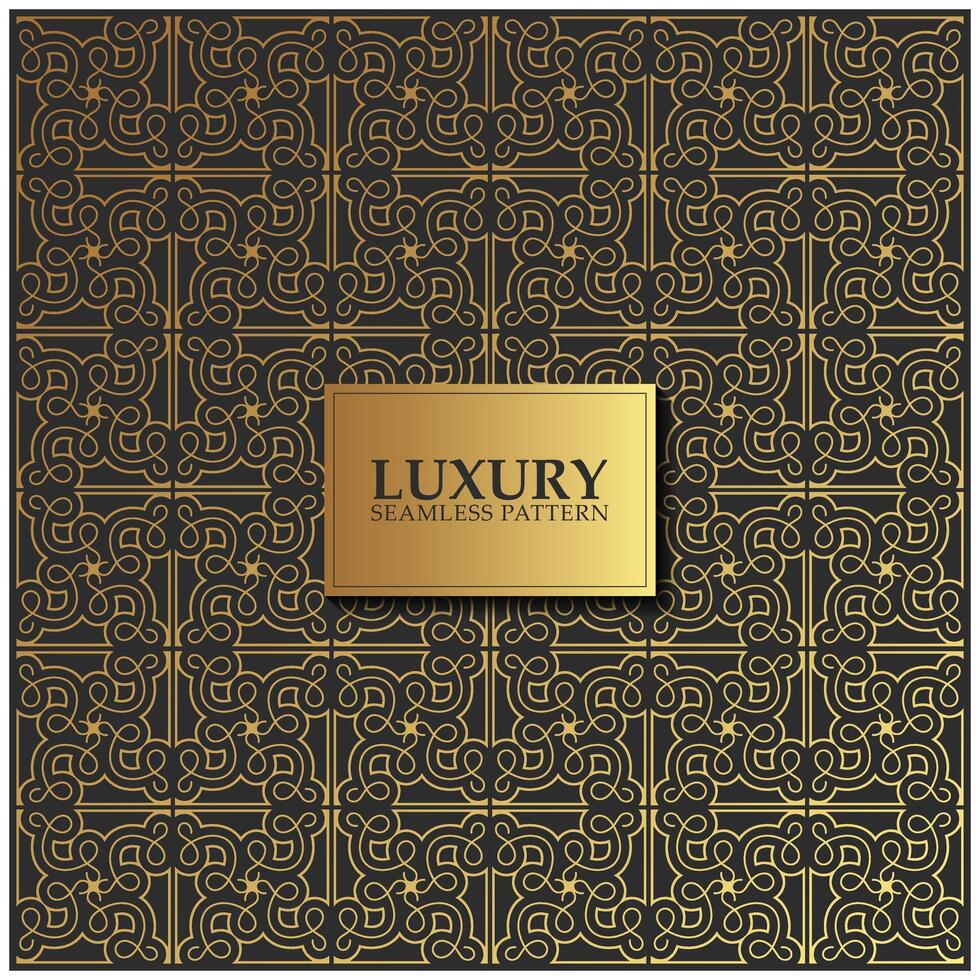 luxury dark seamless pattern background vector
