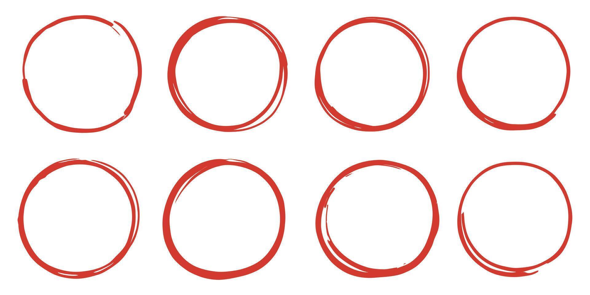 circle frame set vector