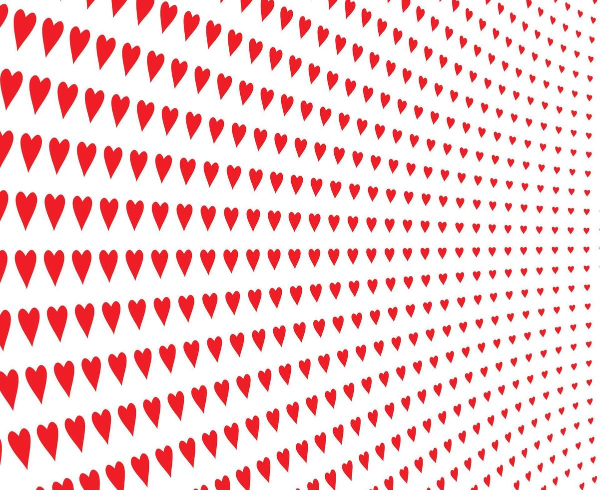 RED HEARTS BLENDING PATTERN BACKGROUND vector