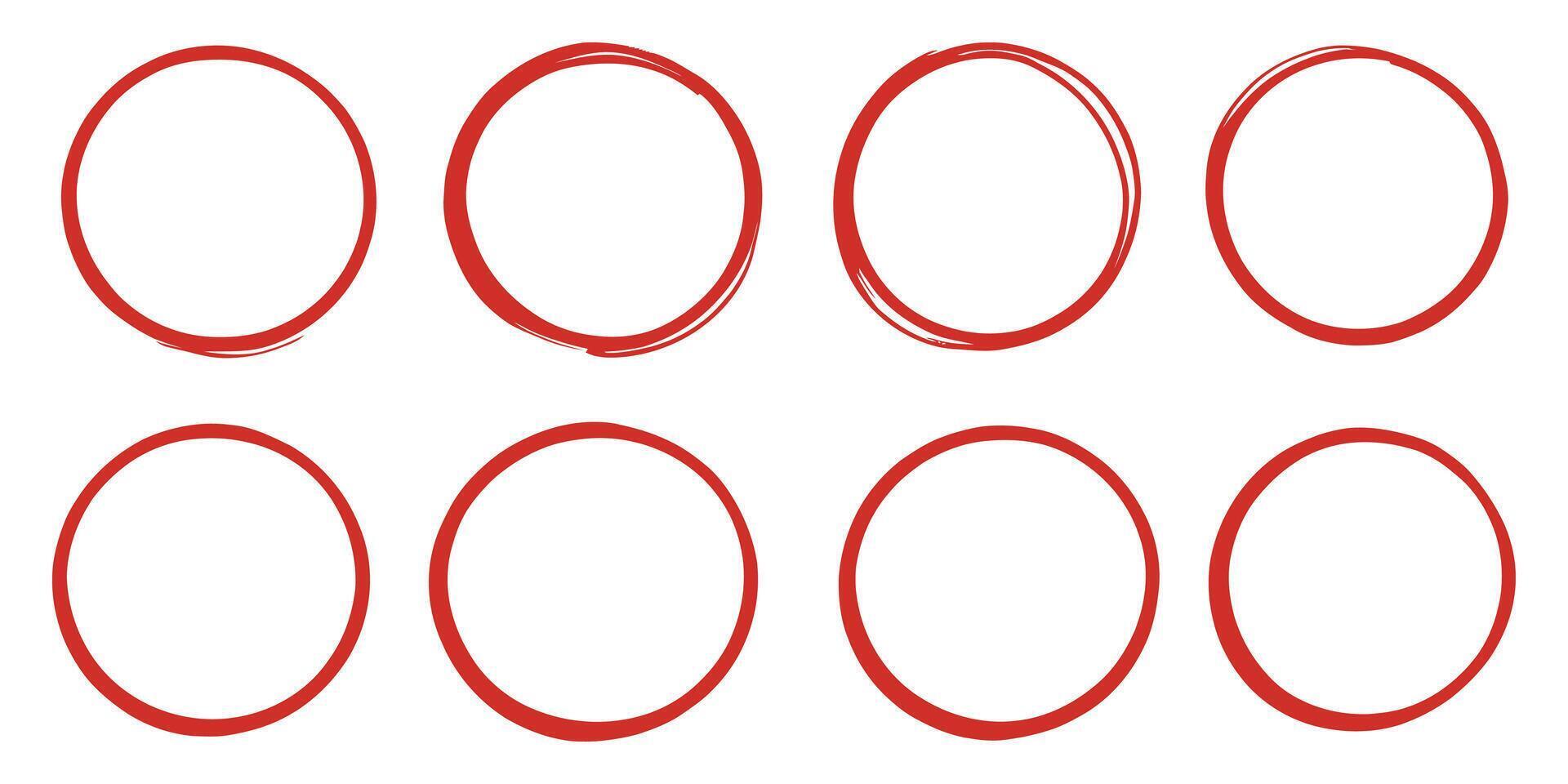 circle frame set vector