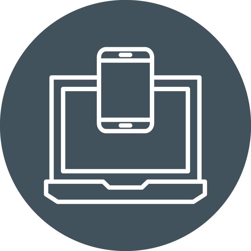 Responsive Line Circle Icon vector