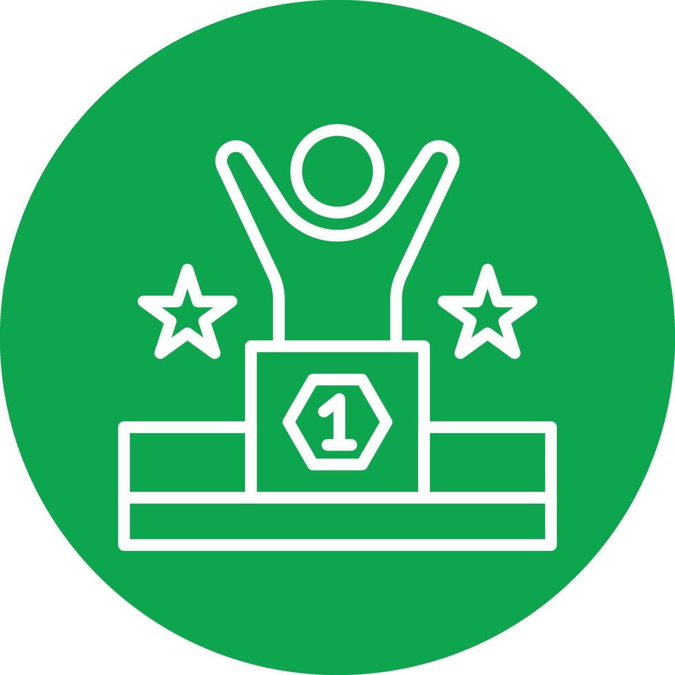 Compete Line Circle Icon vector