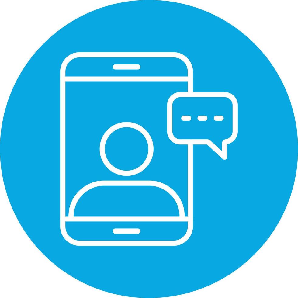 Influence Line Circle Icon vector