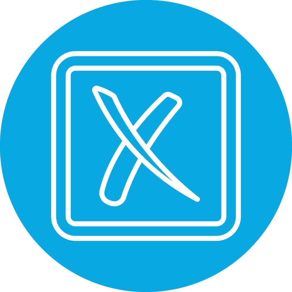 Cross Line Circle Icon vector
