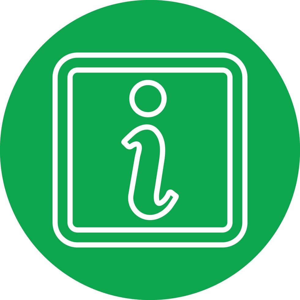 Information Line Circle Icon vector