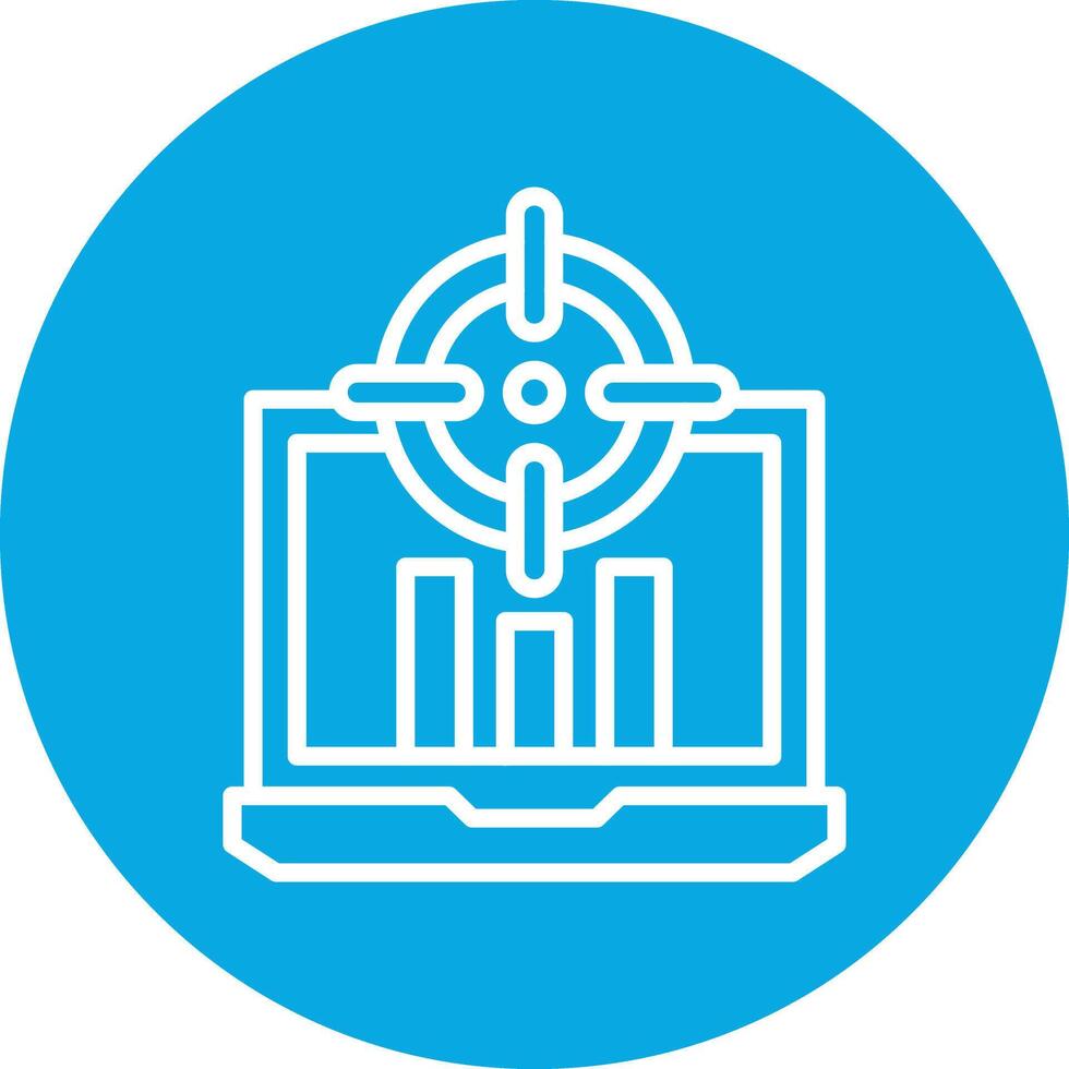 Targeting Line Circle Icon vector