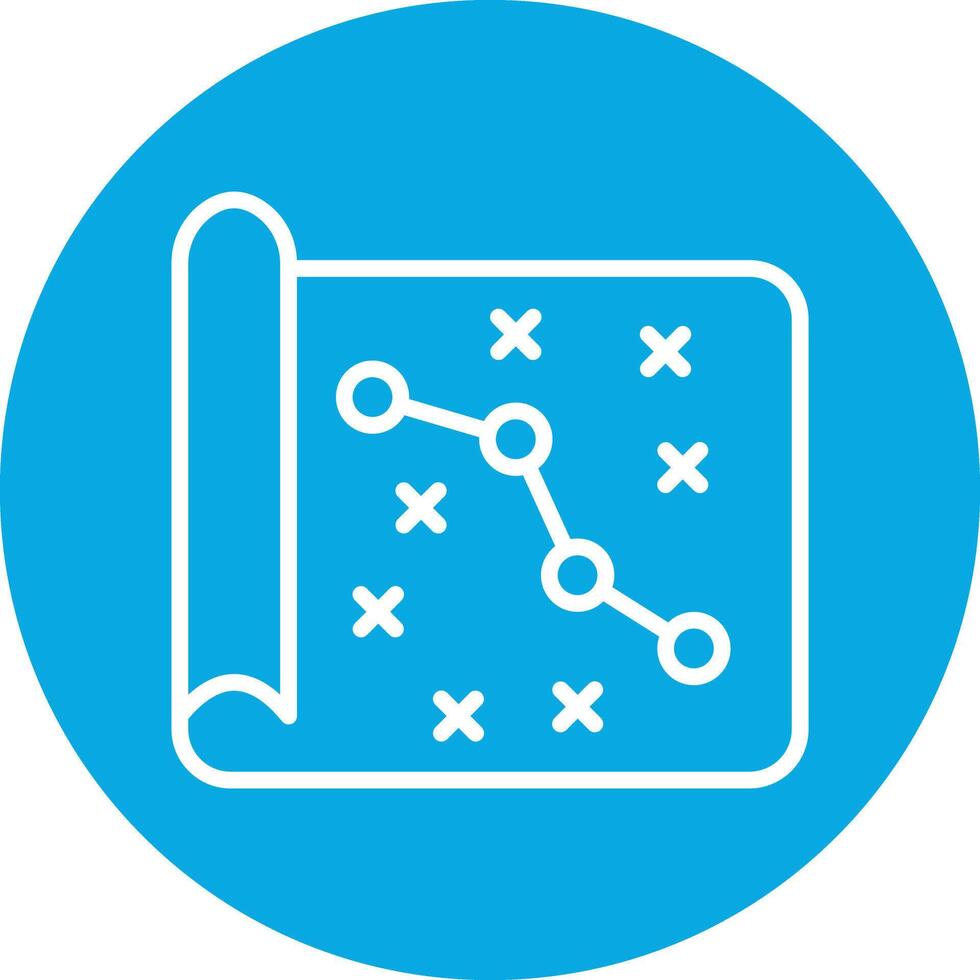 Marketing Strategy Line Circle Icon vector