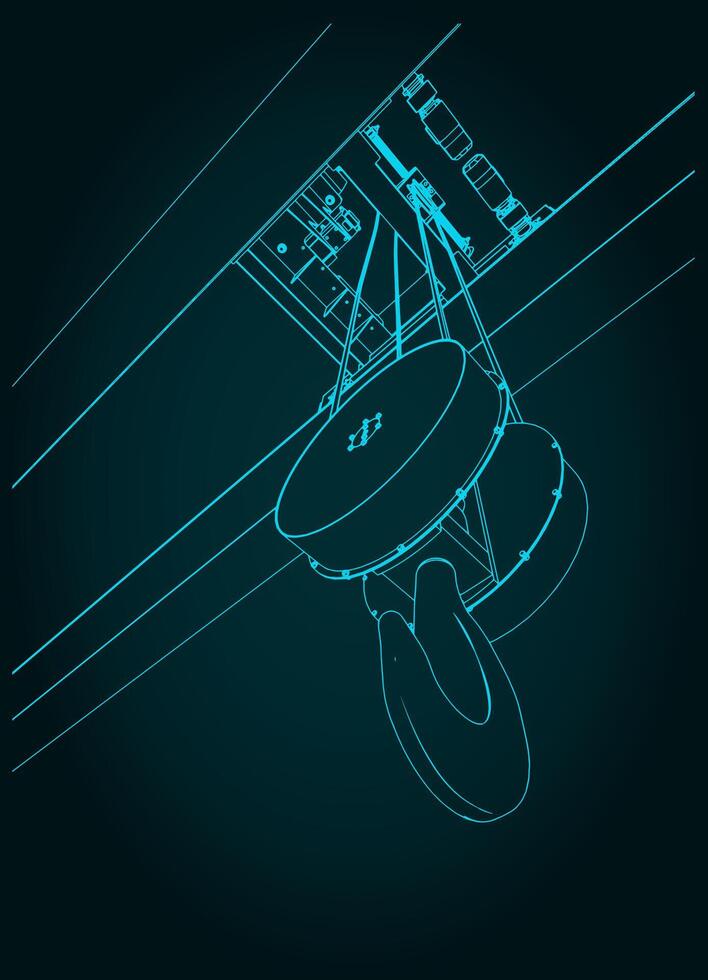 Crane hook illustration close up vector