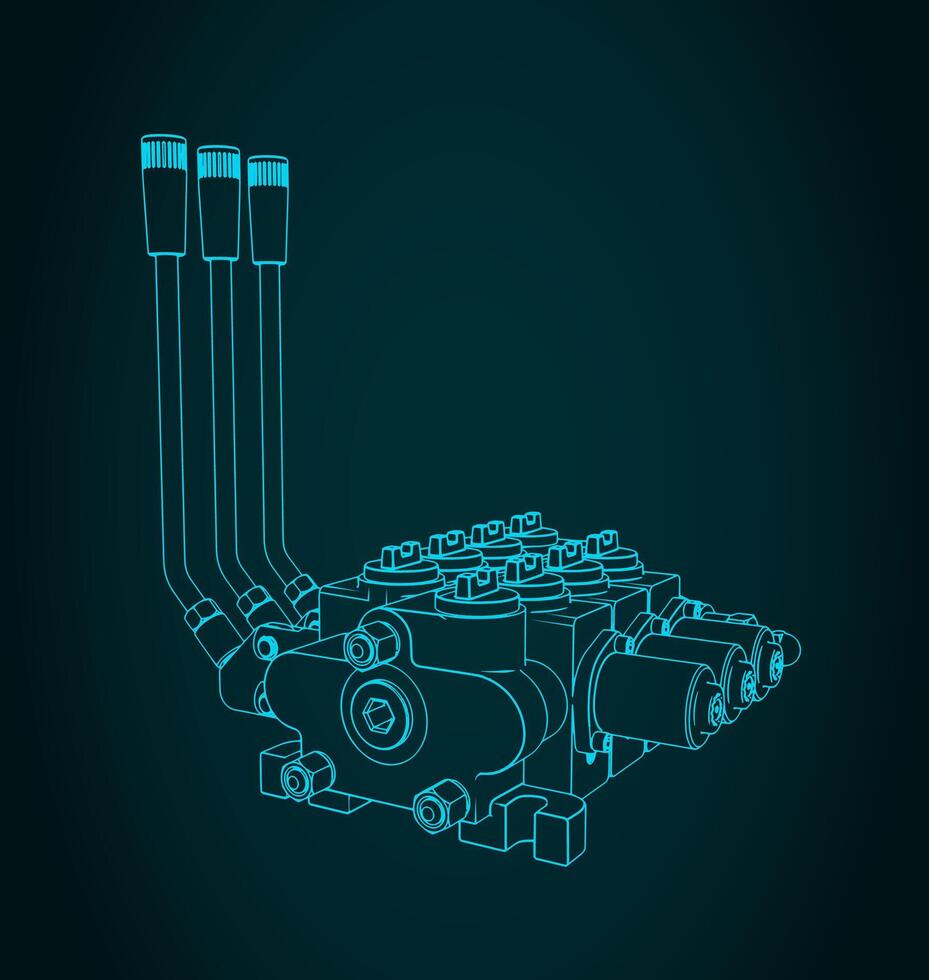 Hydraulic directional control valve vector