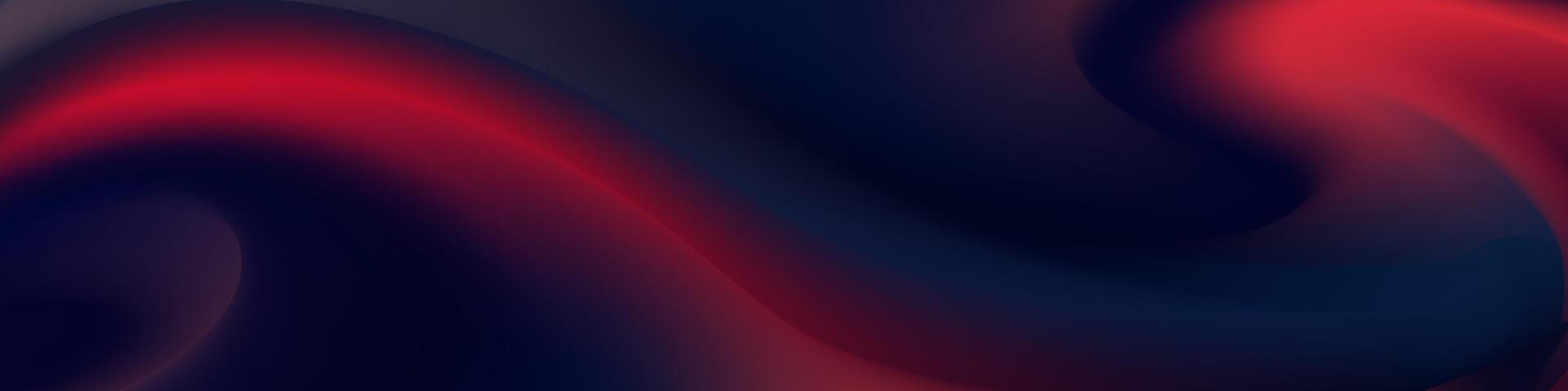 Refined mesh blur banner boasts rhythmic, interconnected waves in bold palette for premium, eye catching visual appeal vector