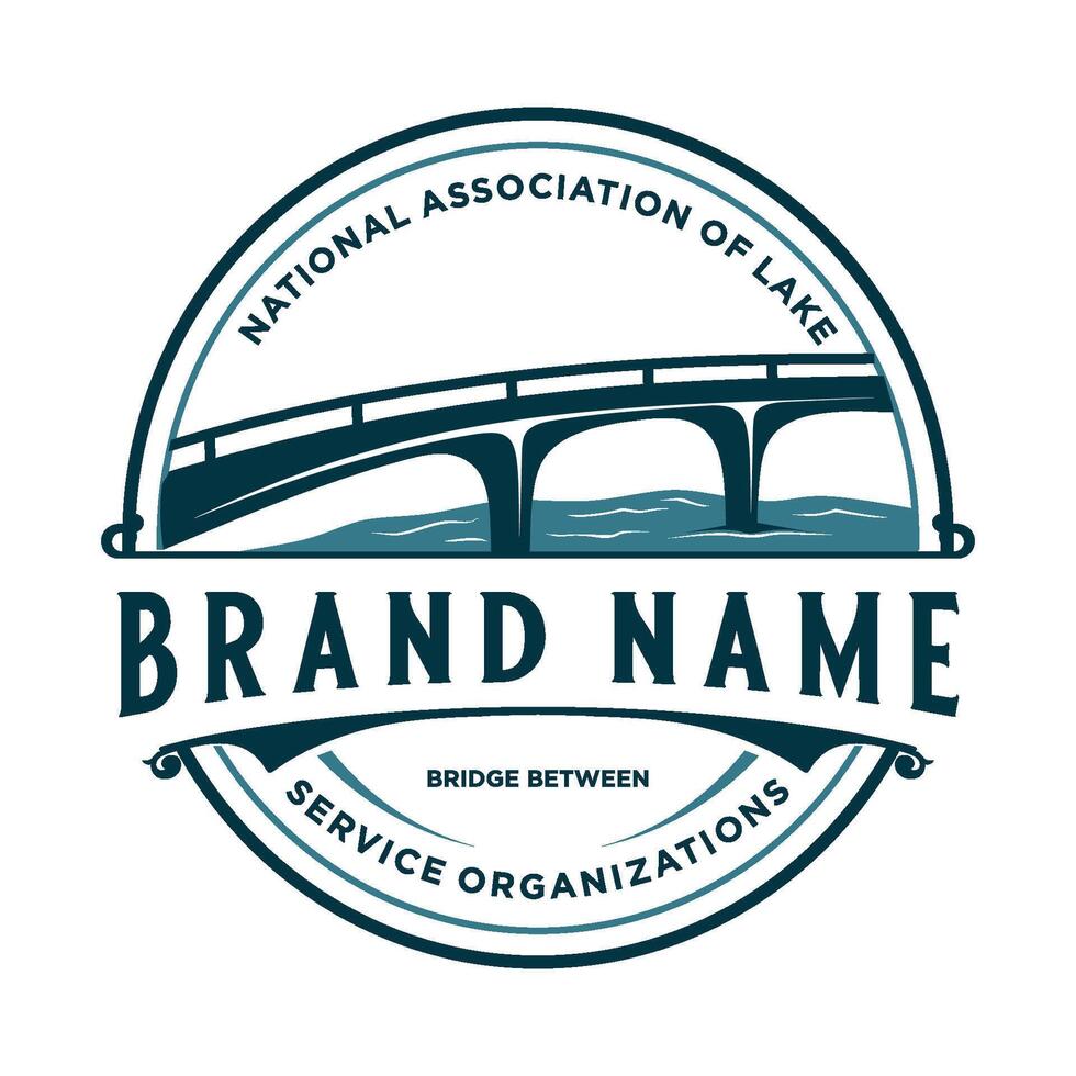 Bridge Logo Design. bridge with a symbol shape vector