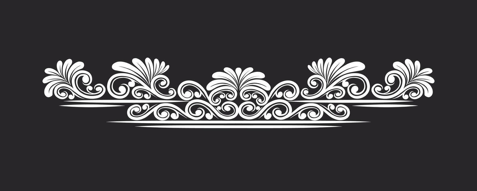 Vintage Baroque Victorian frame border victorian monogram floral engraved scroll ornament wedding vector
