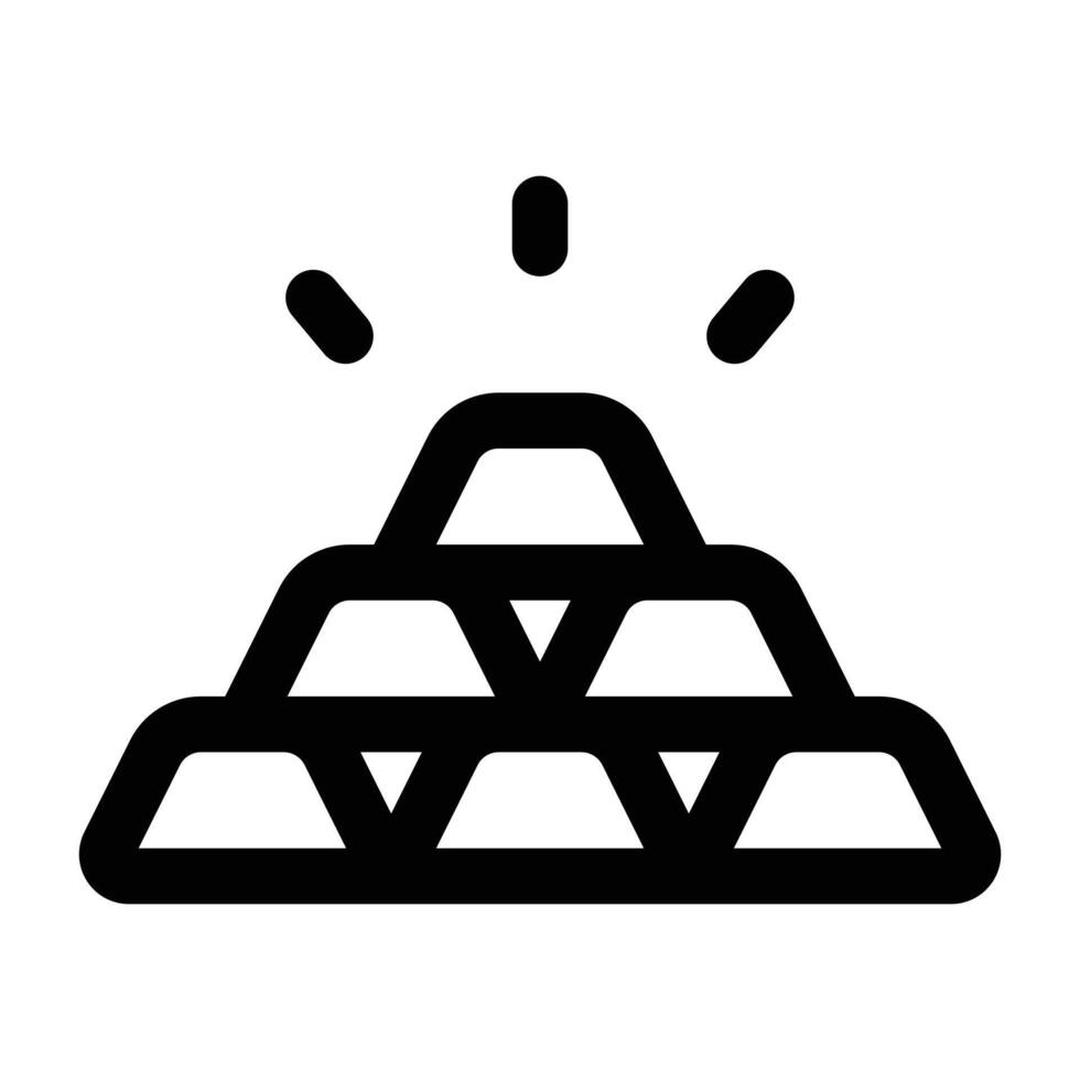 Simple Gold icon. The icon can be used for websites, print templates, presentation templates, illustrations, etc vector