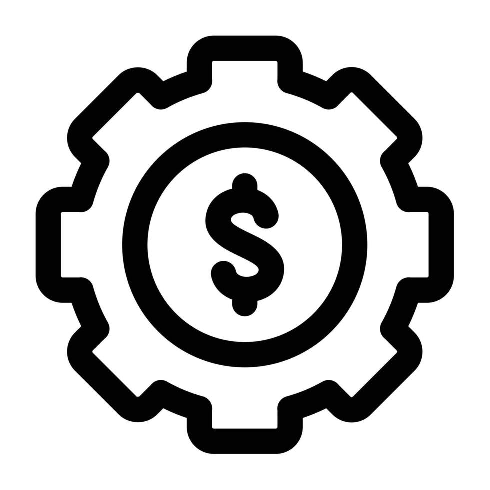 Simple Money Management icon. The icon can be used for websites, print templates, presentation templates, illustrations, etc vector