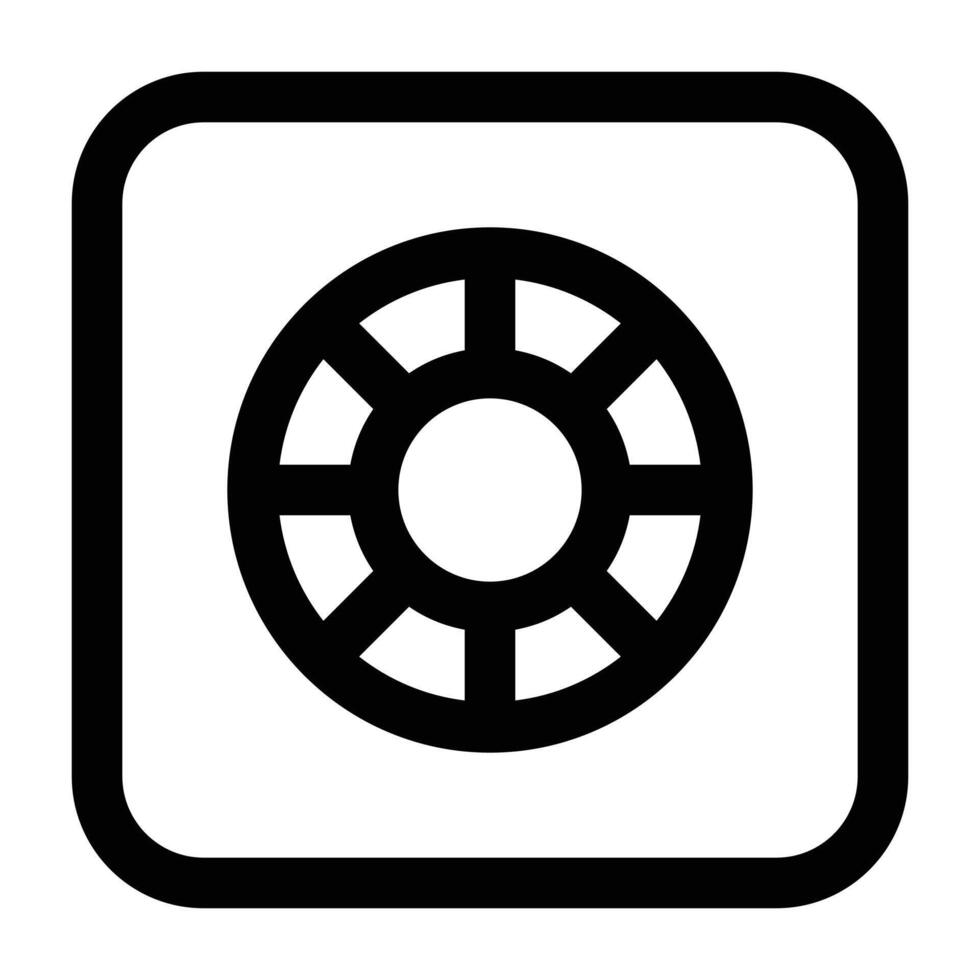 Simple Safety Box icon. The icon can be used for websites, print templates, presentation templates, illustrations, etc vector