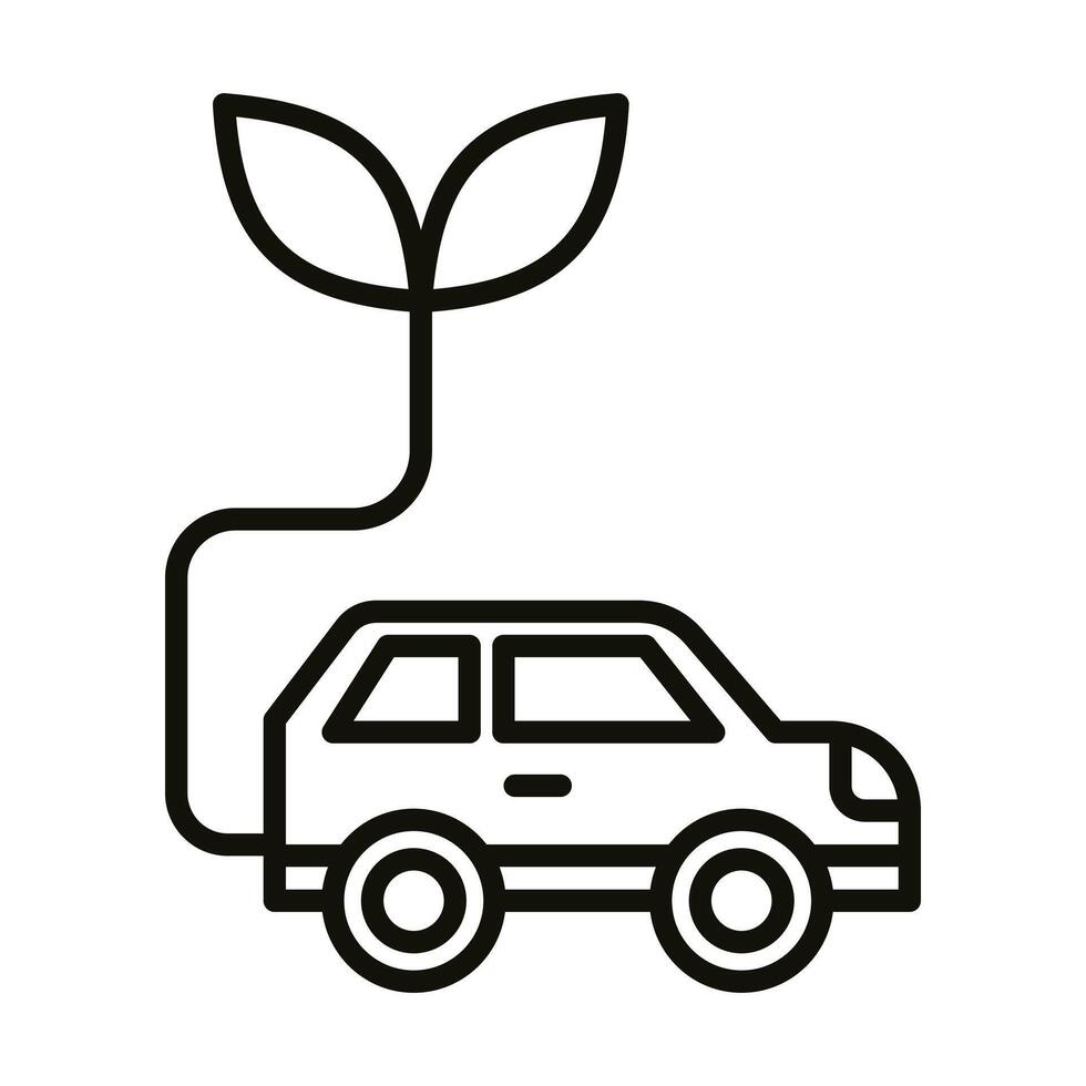 Green Transportation icon illustration vector