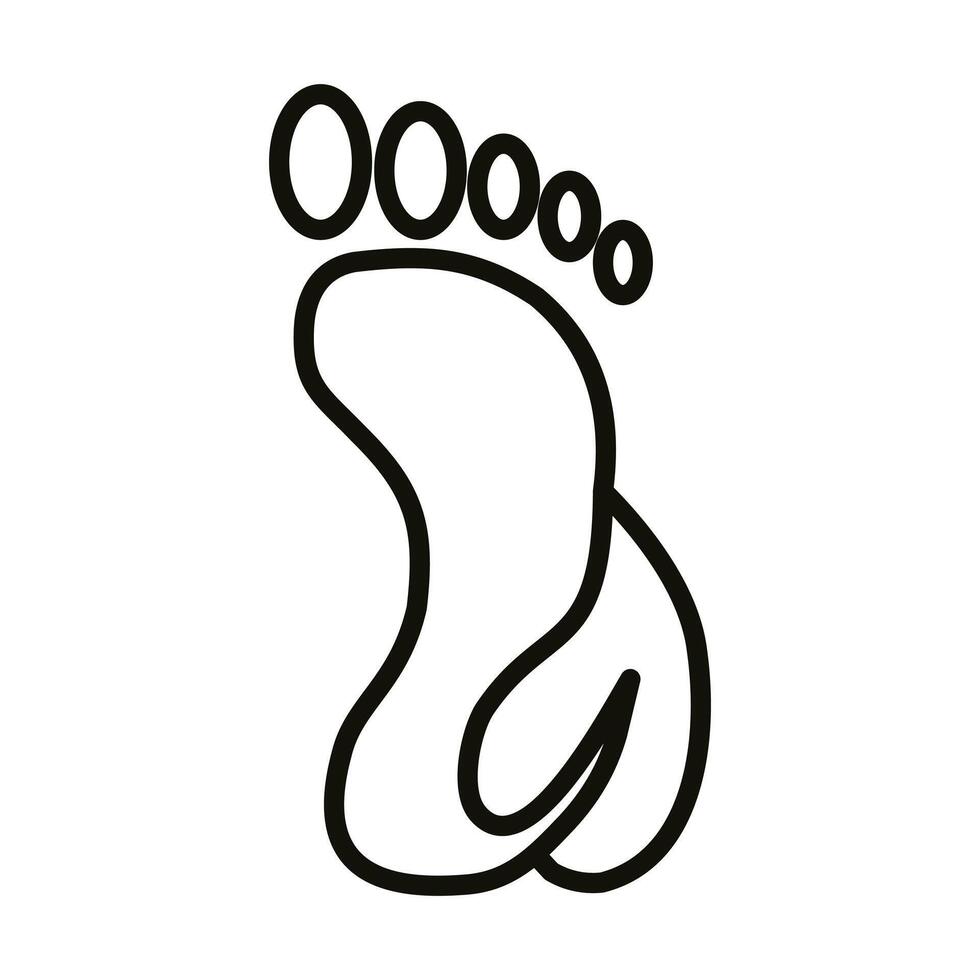 Eco-Friendly Footprint icon illustration vector