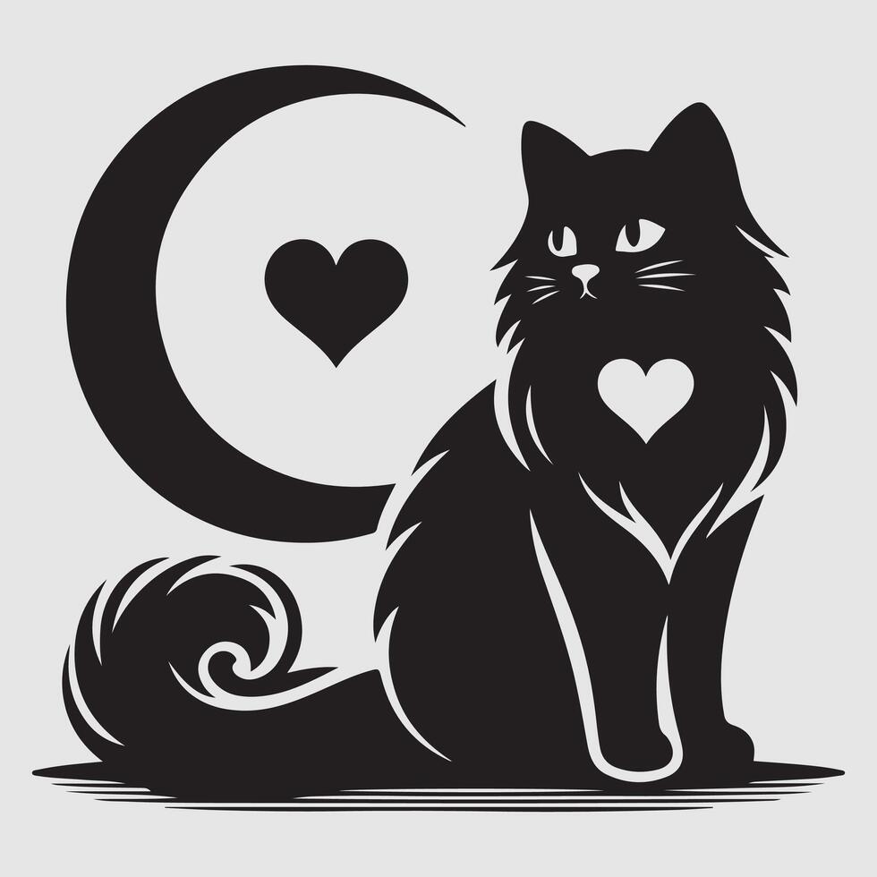 Cat silhouette Vectors Illustrations