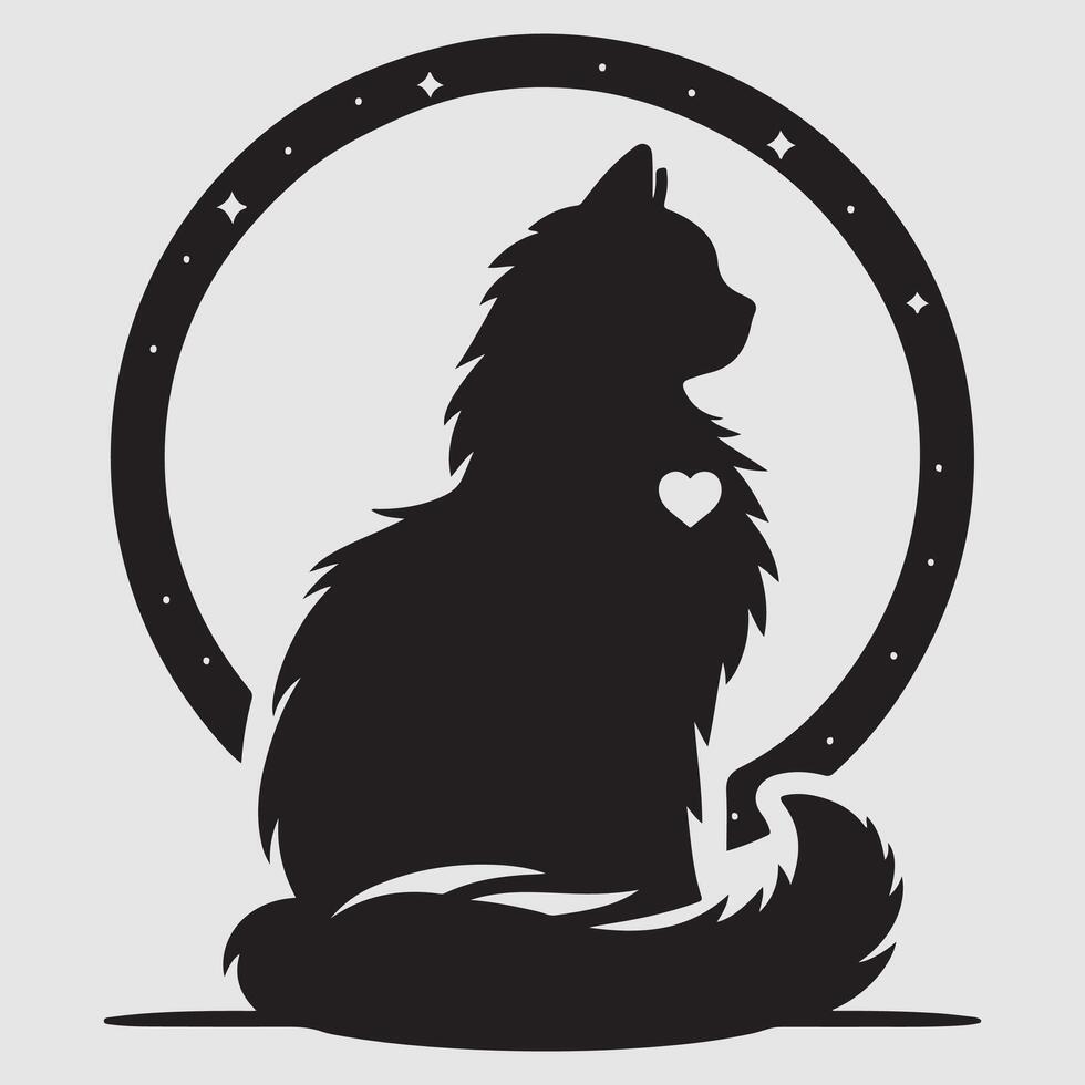 Cat silhouette Vectors Illustrations