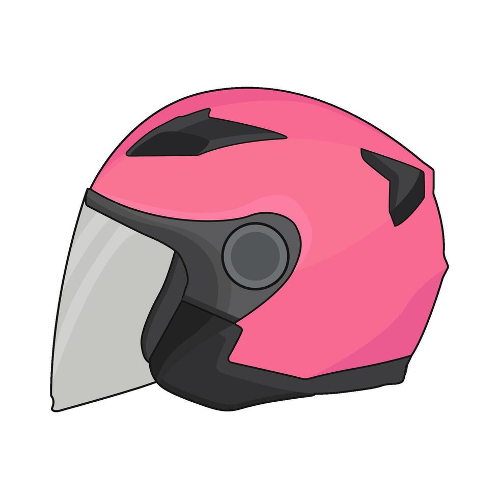 illustration of motorcycle helmet vector