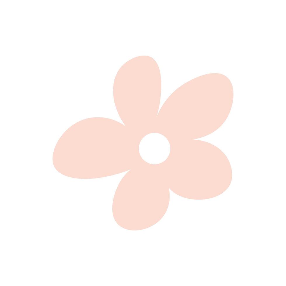 Abstract illustrative flat handraw element vector