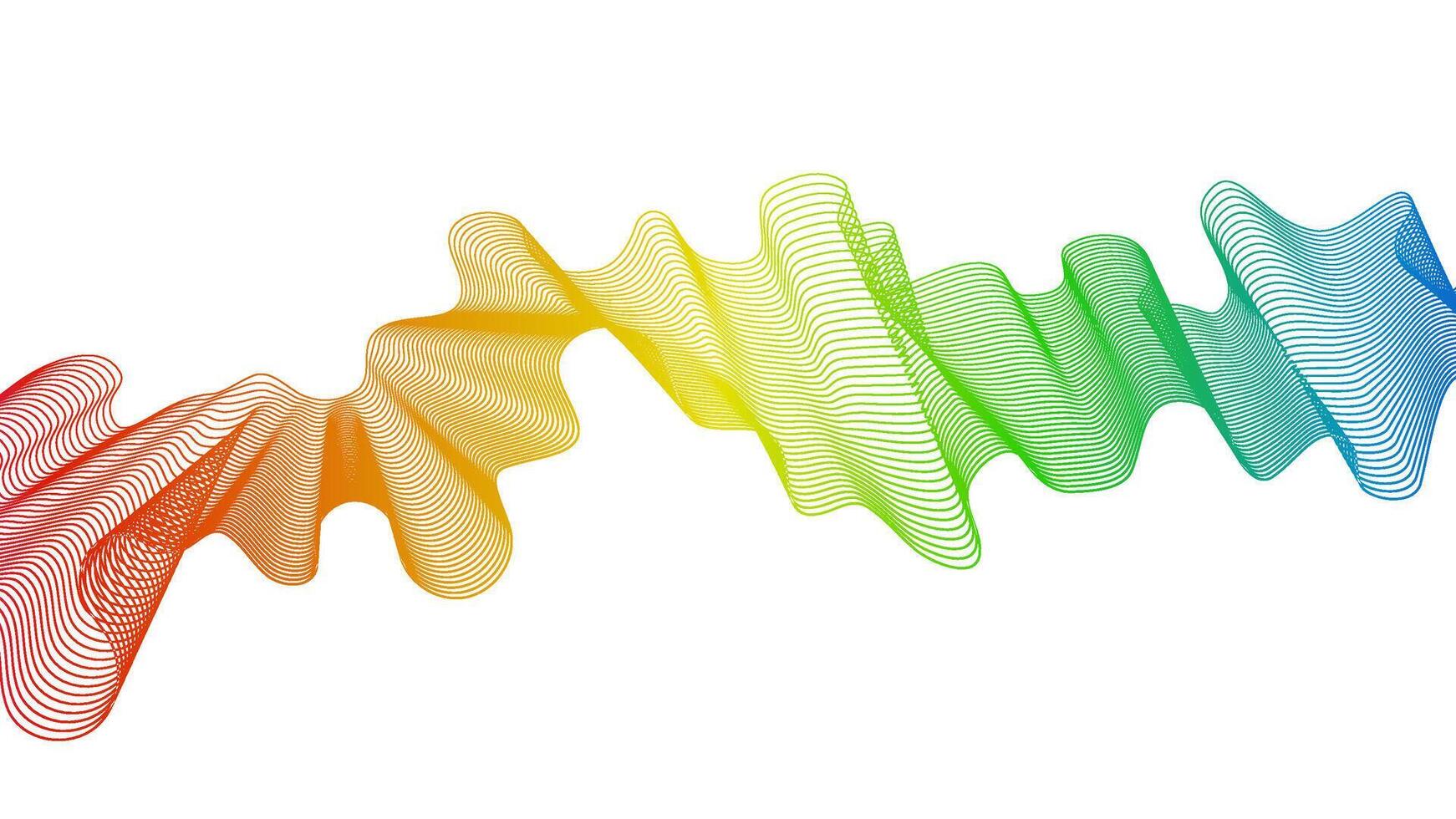Abstract backdrop with wave gradient lines vector