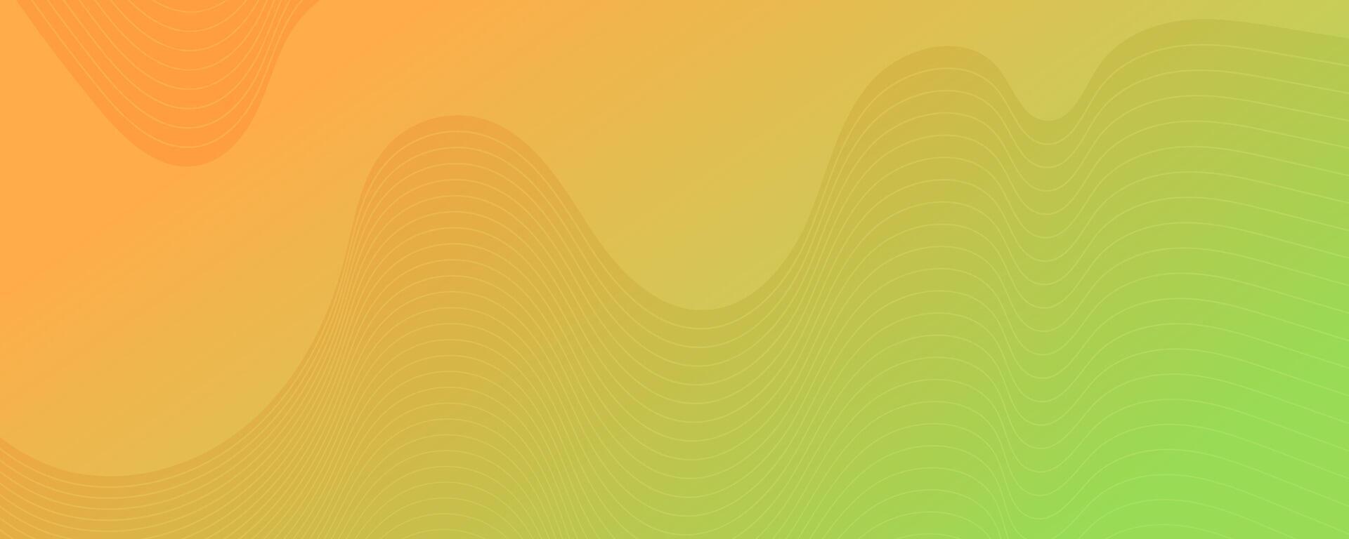 Modern colorful gradient background with wave lines vector