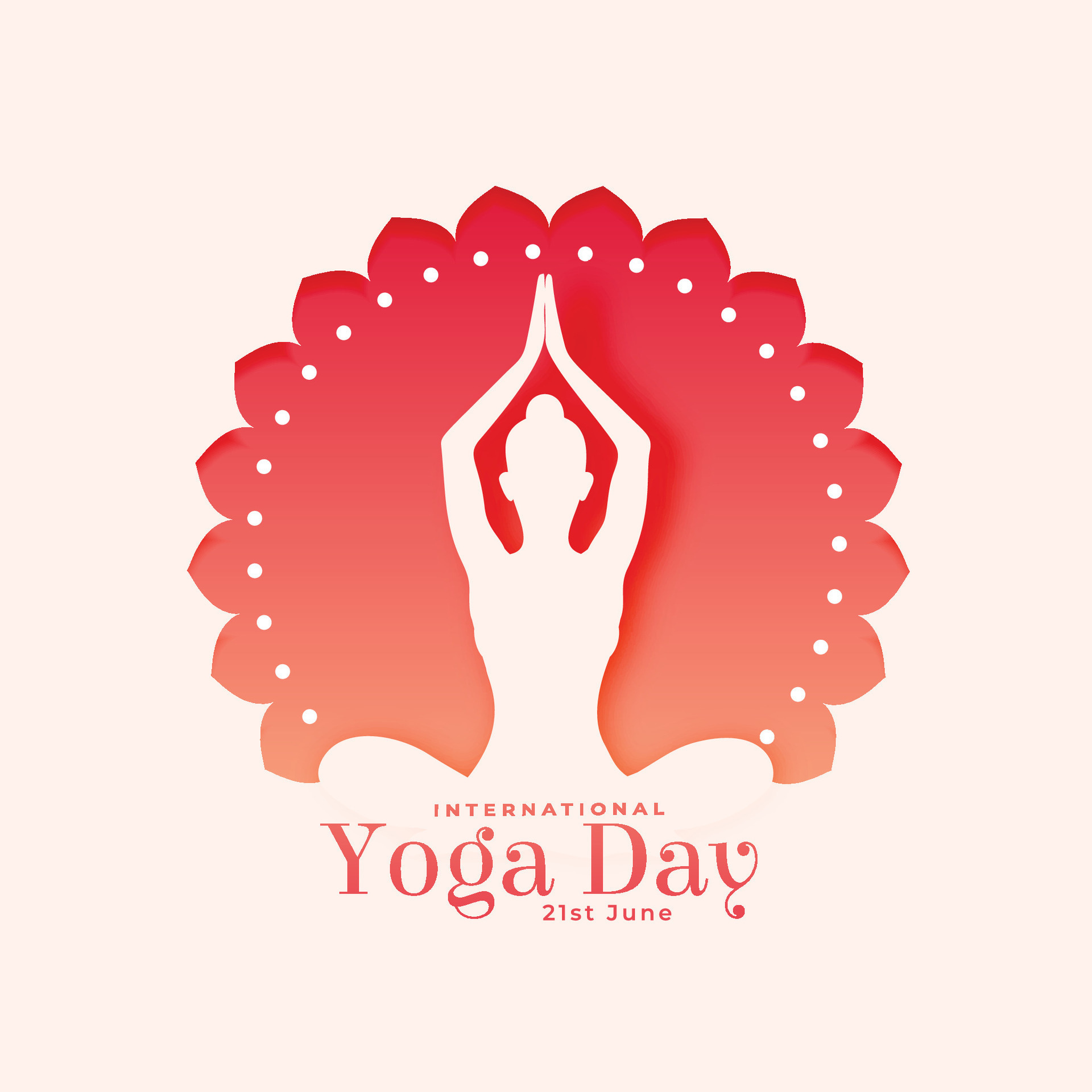 world yoga day 2024 poster, woman in lotus asana for peace 46531728