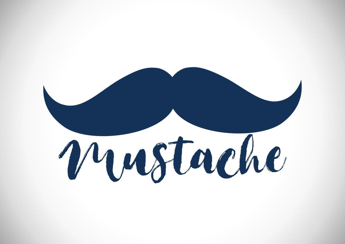Retro mustache creative image vector