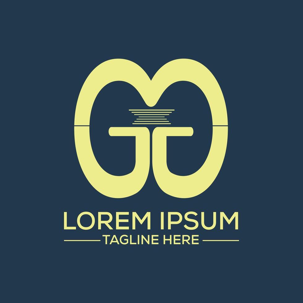 G G editable logo template vector