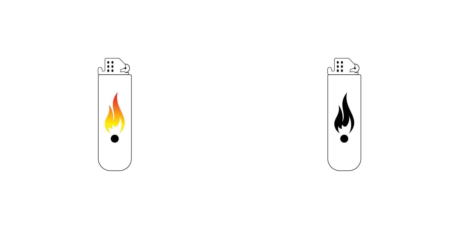 Creative match lighter logo design with modern style ,premium vector