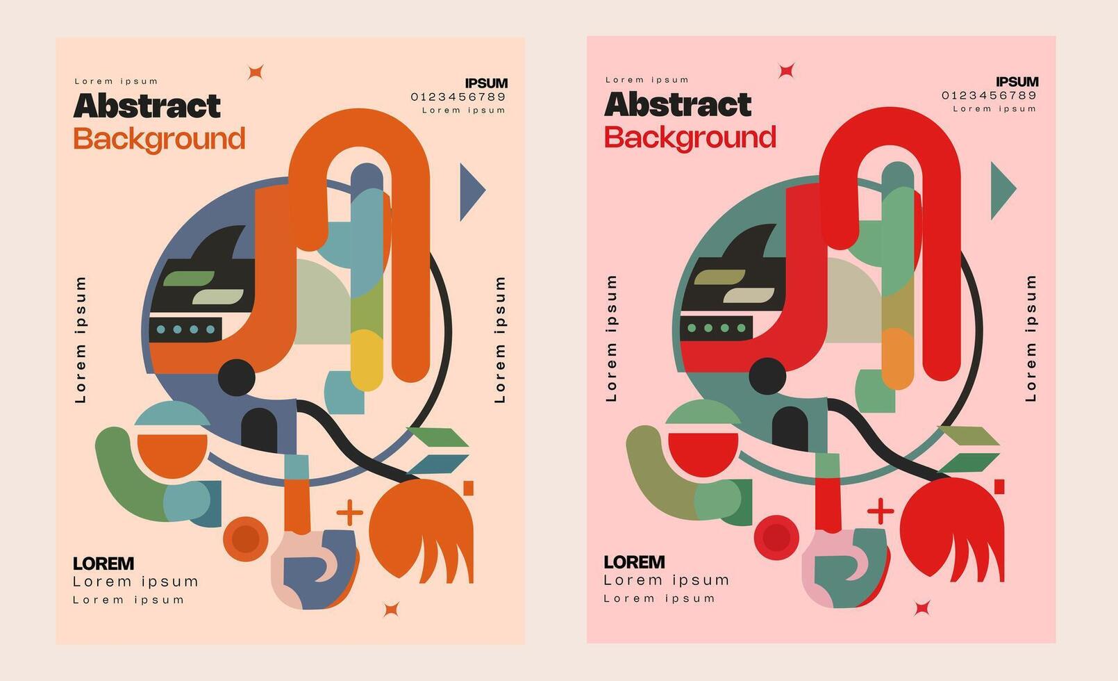 Modern abstract covers set, minimal covers design. Colorful geometric background,illustration vector