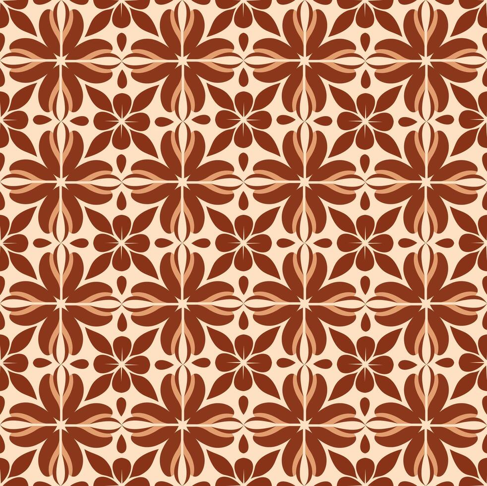 Seamless geometric patterns beautiful flower illustration template vector