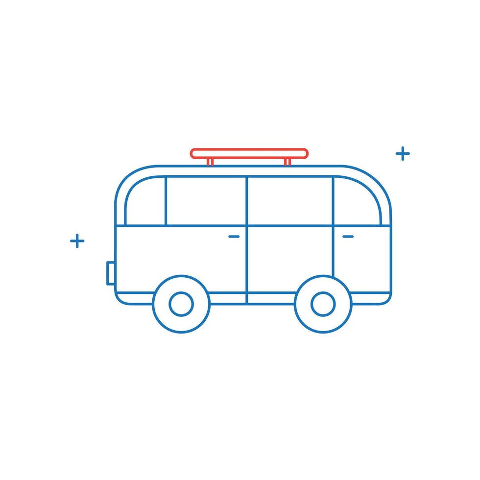 Public Transport, City Bus, Bus Travel, Bus Service, Public Transportation Bus Icon Design vector