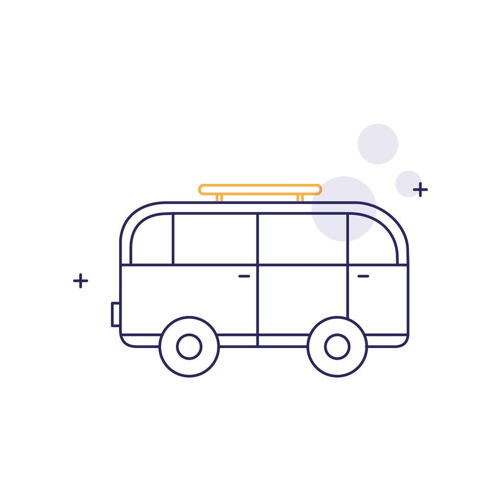 Public Transport, City Bus, Bus Travel, Bus Service, Public Transportation Bus Icon Design vector