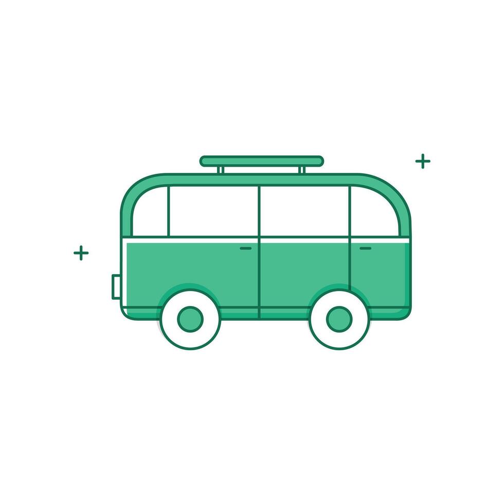 Public Transport, City Bus, Bus Travel, Bus Service, Public Transportation Bus Icon Design vector
