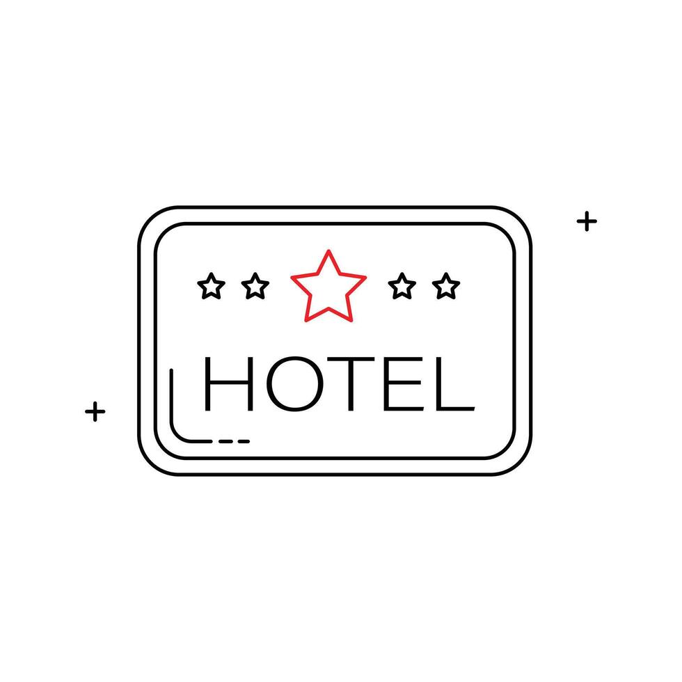 Hospitality Hotel Sign, Hotel Signage, Hotel logo, Accommodation Sign, Hospitality Icons, Hotel Entrance, Hotel Icon Design vector