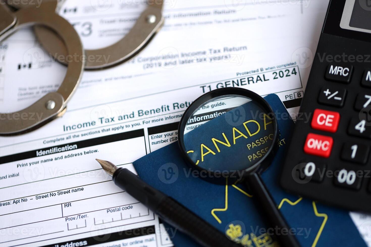 Concept of problems and troubles during tax reporting and taxpaying in Canada photo
