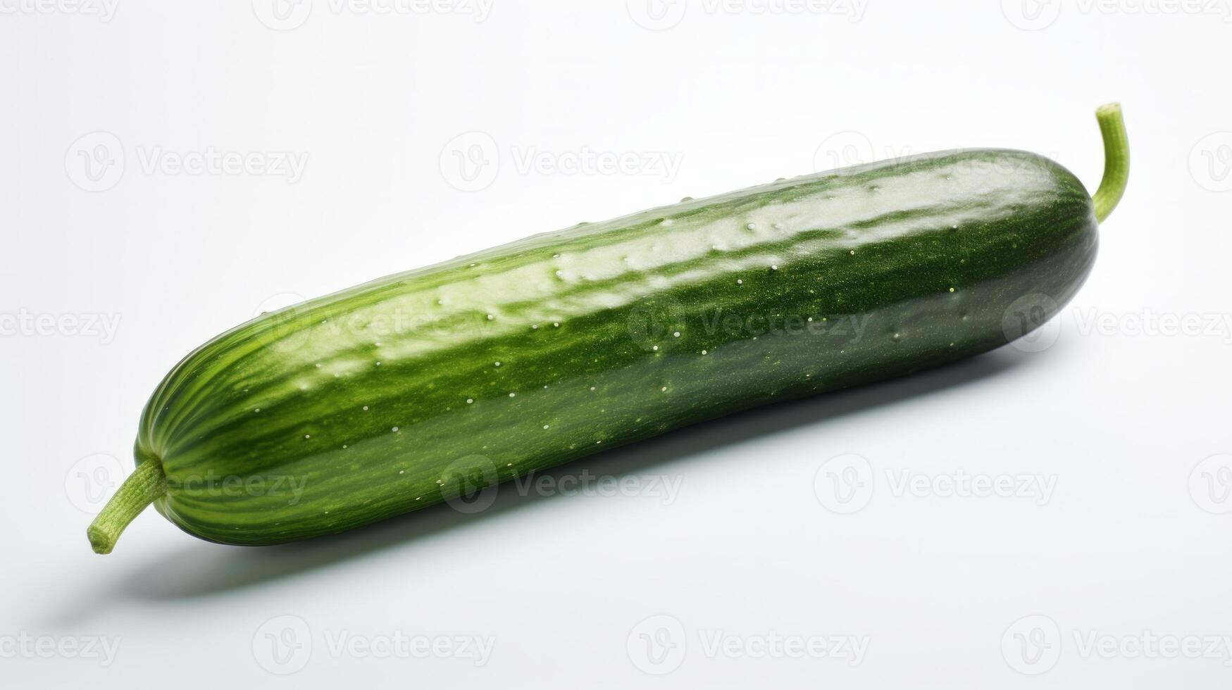 cucumber vegetable isolated on white background. Neural network photo