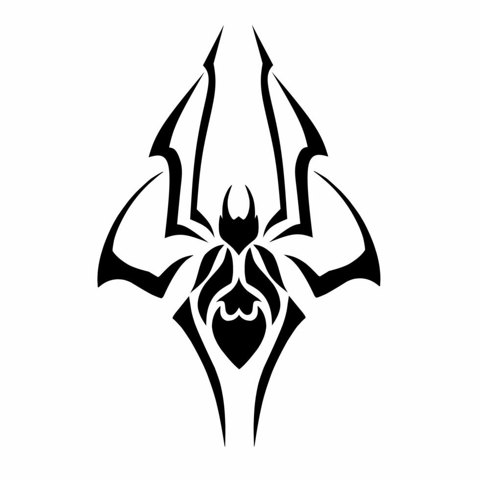 illustration graphic of design tribal art abstract spider vector