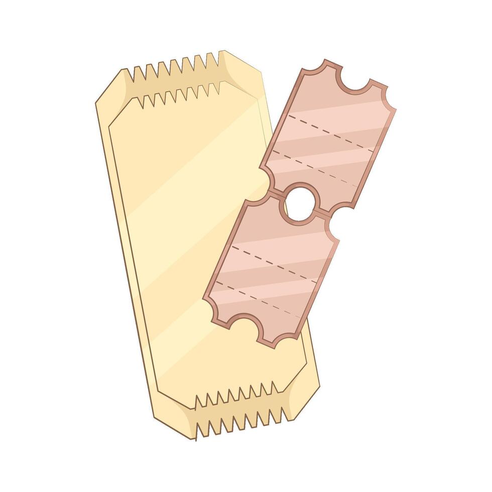 Illustration of ticket vector
