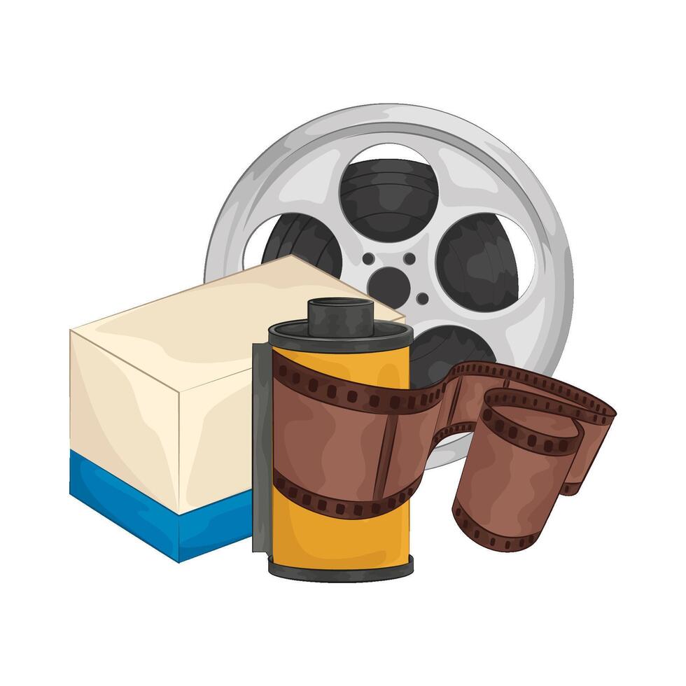 Illustration of film roll vector