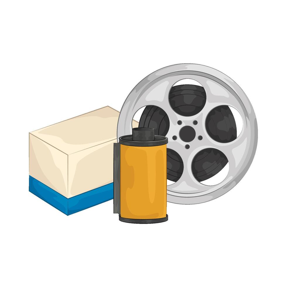 Illustration of film roll vector