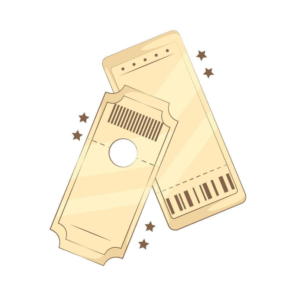 Illustration of ticket vector