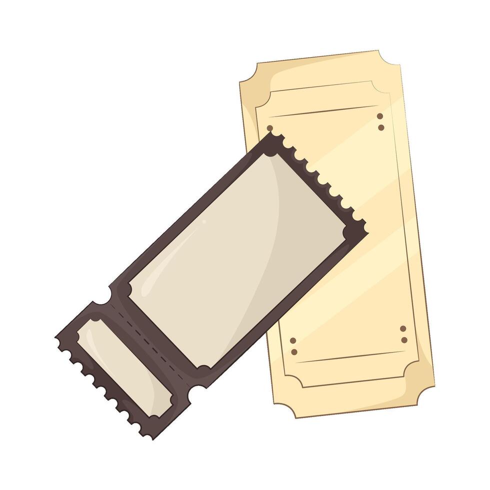 Illustration of ticket vector