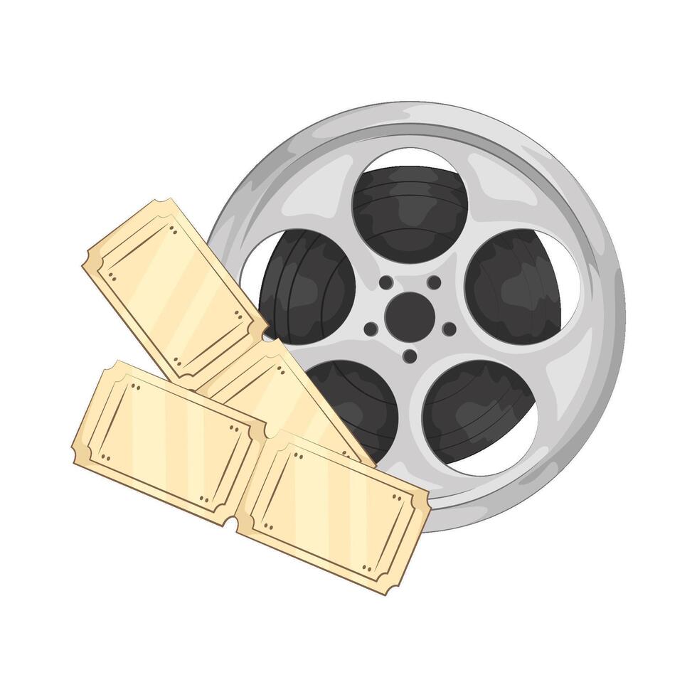 Illustration of cinema ticket vector